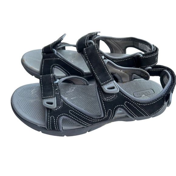 Khombu Women's Black Gray Adjustable Strap River Walk Hiking Sandals Size 9M - Picture 9 of 13